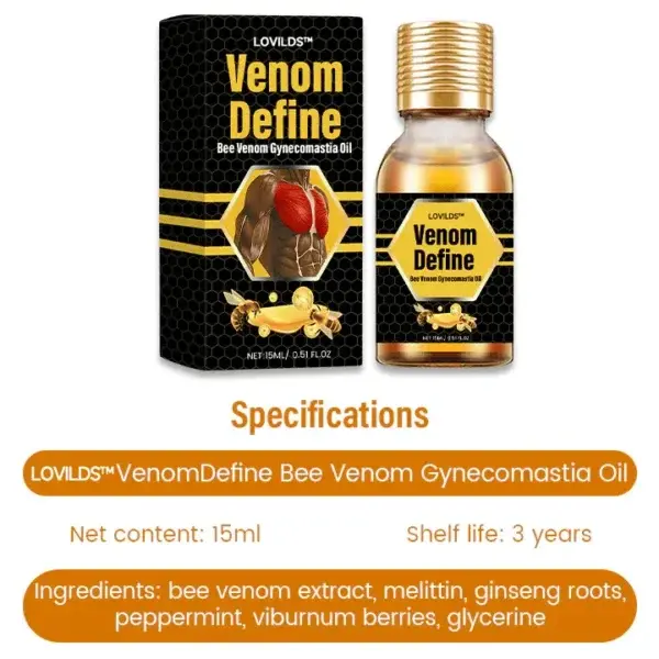 VenomDefine Bee Venom Gynecomastia Oil