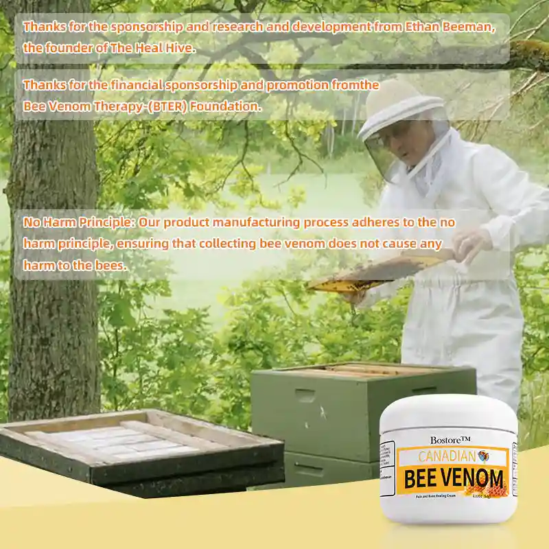 Canadian honey bee Venom Pain and Bone Healing Cream - Image 8