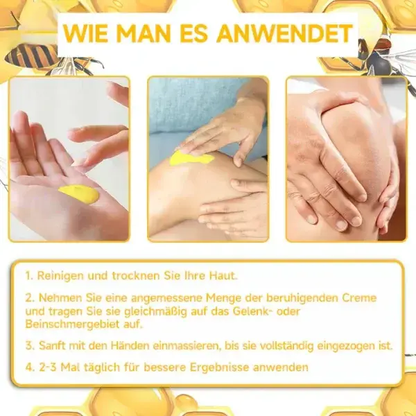 Bienengift- und Kurkuma-Gelenk- und Knochenschmerzlinderungscreme - Image 15