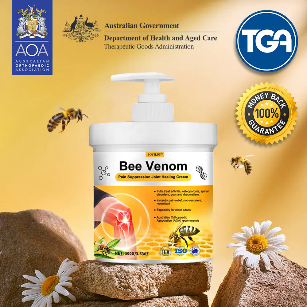 Bee Venom Pain Suppression Joint Healing Cream