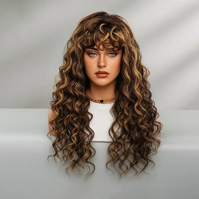 LOVILDS Effortless Shaggy Waves Big Hair Curly Hair Wig - Image 13