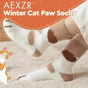 Alternative view of Winter Cat Paw Socks