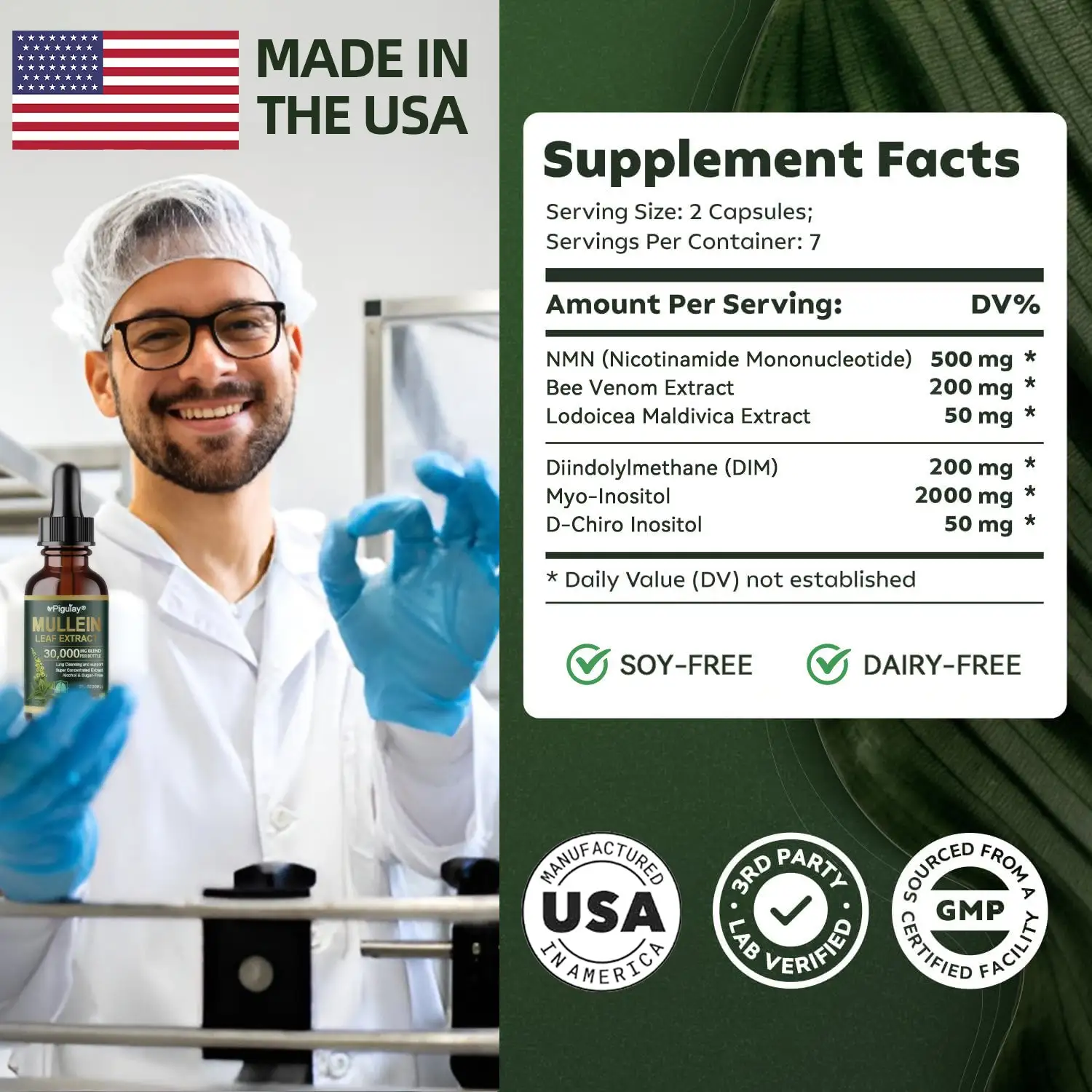 Organic Lung Cleansing Mullein Leaf Extract Drops - Image 3