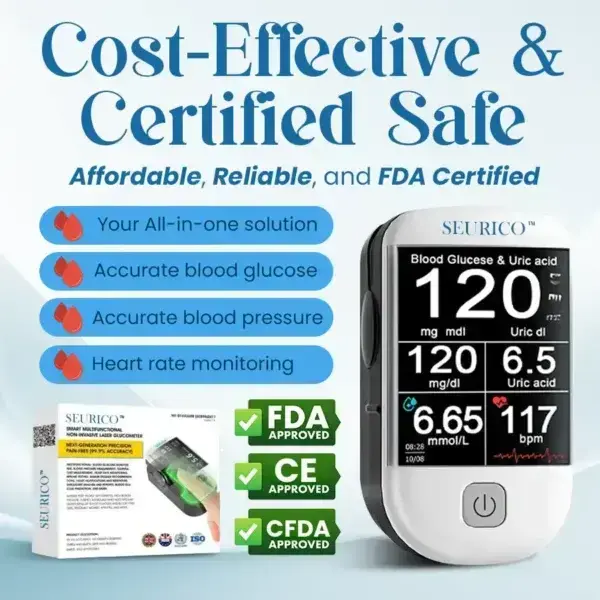 Next-Generation Intelligent Multifunctional Non-Invasive Laser Blood Glucose Meter