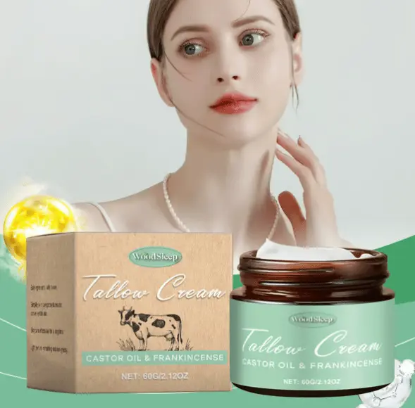 Organic Whipped Tallow Balm with Castor Oil & Frankincense - Image 2