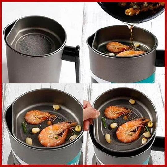 (Early Mother's Day Hot Sale-48% OFF)Stainless Steel Oil Filter Pot - Image 3
