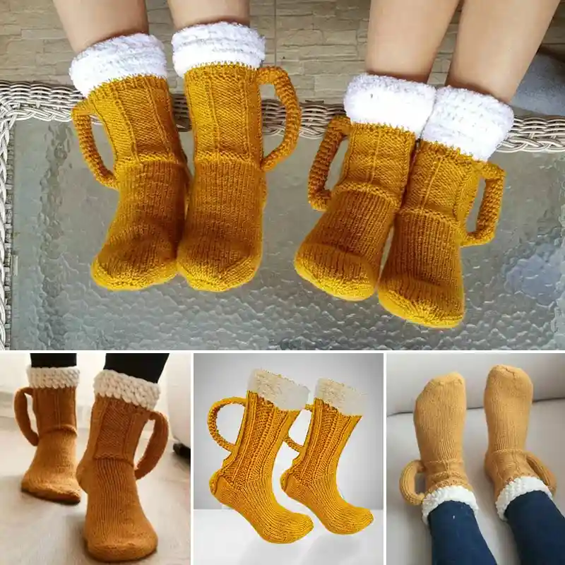 Beer Mug Knit Socks - Image 6