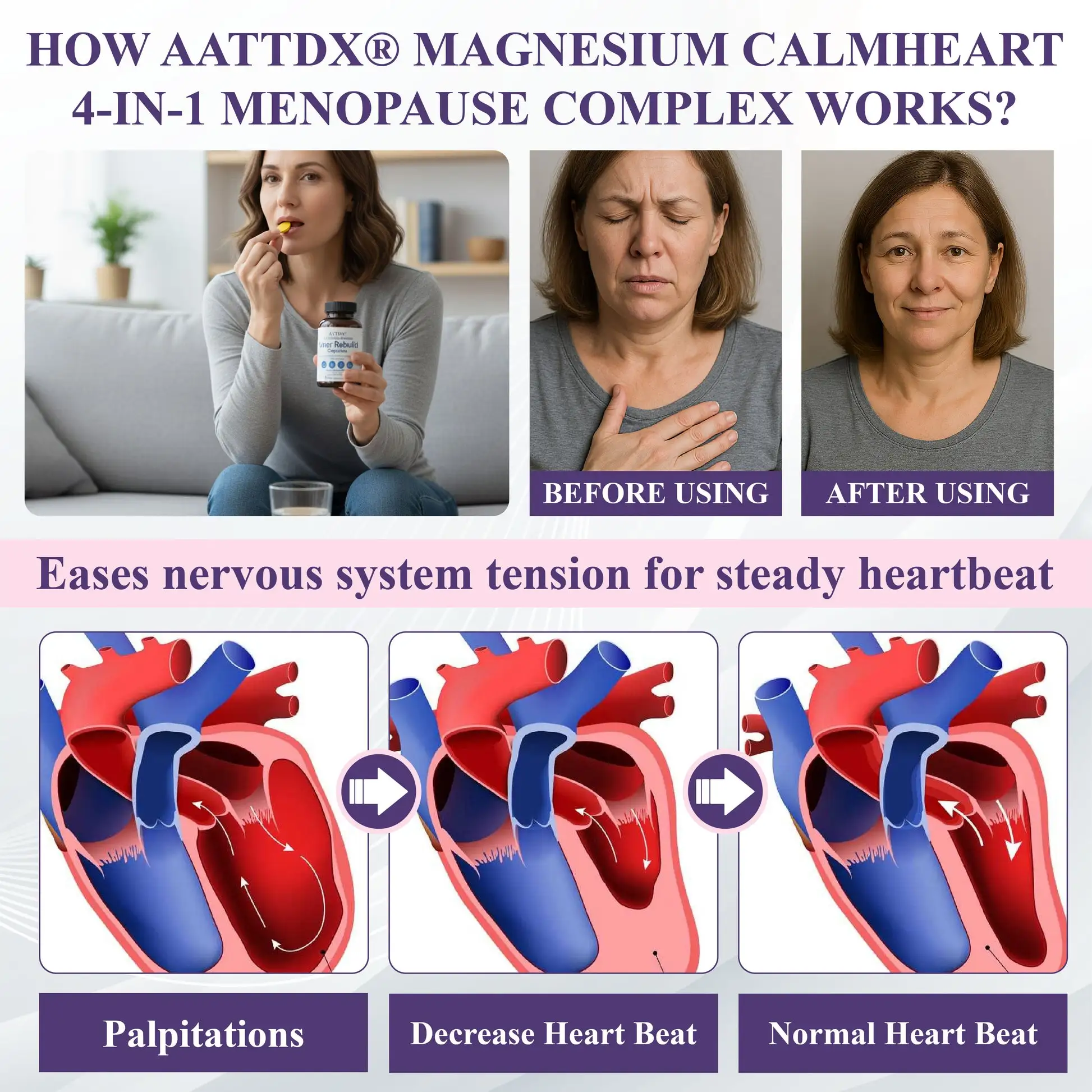 Magnesium CalmHeart 4-in-1 Menopause Complex - Image 5