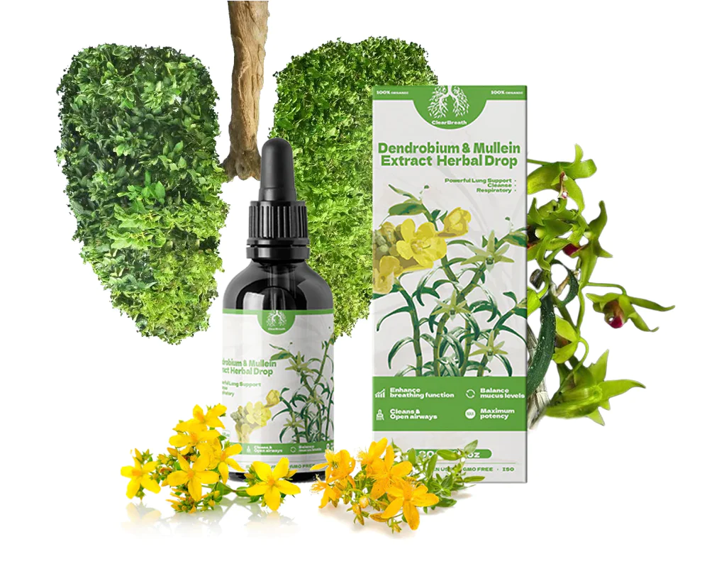 BREATHE-RIGHT DENDROBIUM & MULLEIN EXTRACT: POWERFUL LUNG SUPPORT CLEANSE & RESPIRATORY - Image 8