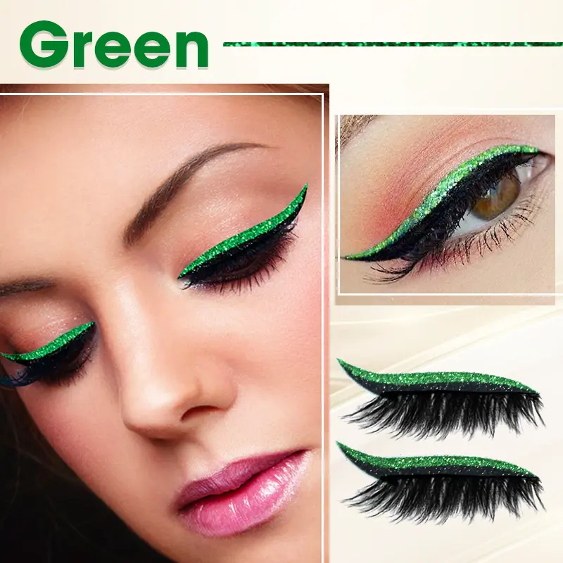 GlitzWink Cat Eyeliner Lashes Sticker - Image 10