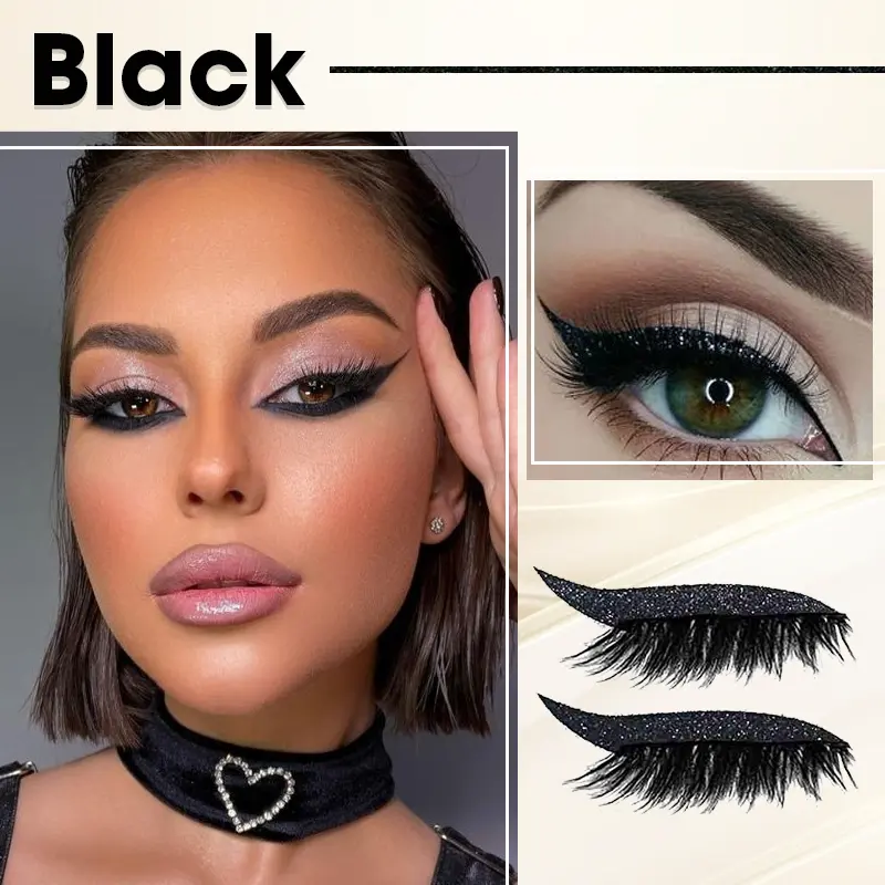 GlitzWink Cat Eyeliner Lashes Sticker - Image 7