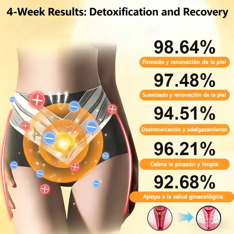 Self-regulating tourmaline shaping shorts with titanium fiber