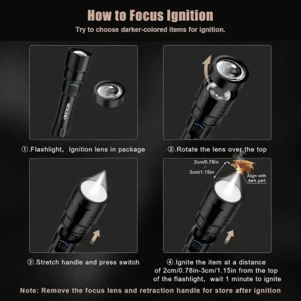 LED Flashlight – High Lumen Rechargeable Torch - Image 2