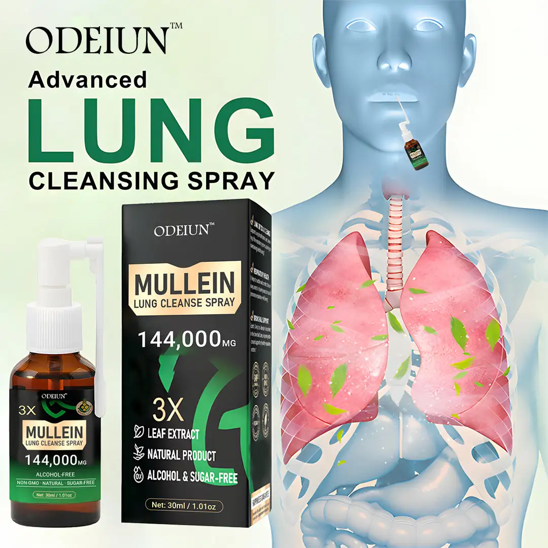 3X Concentrated Mullein Lung Cleanse Spray — Advanced Respiratory Detox & Clear Breathing
