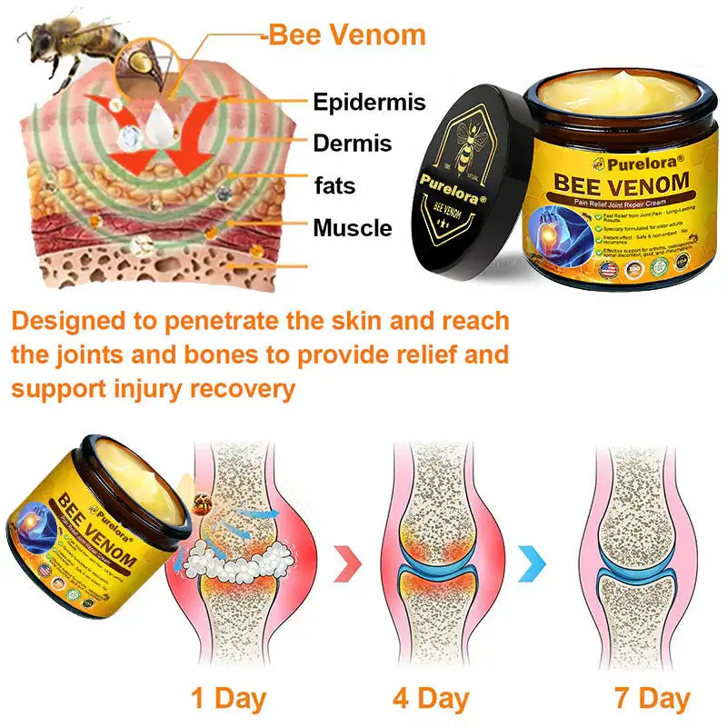 Bee Venom Pain Relief Joint Repair Cream - Image 11