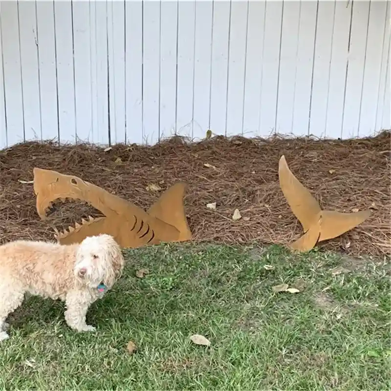 (HOT SALE)The Strongest Terrestrial Shark-Garden Decoration - Image 10