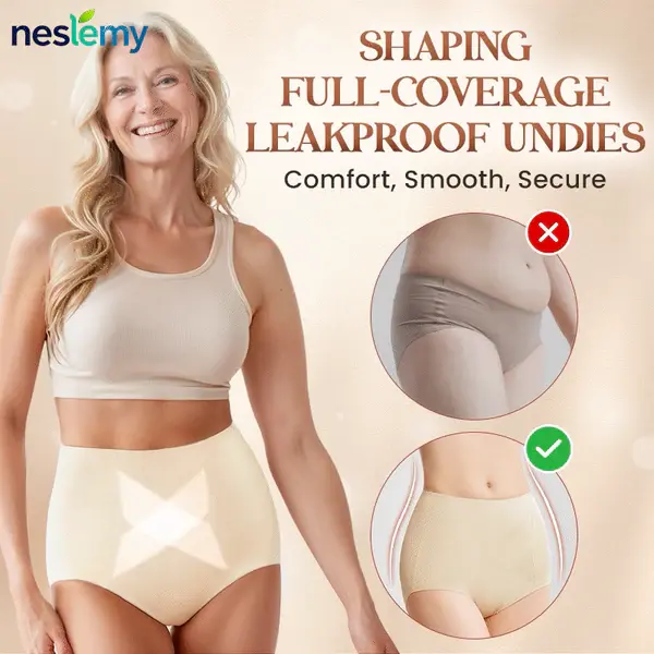 100% Leak-Proof Shaping Underwear Slimming Support • Midsection Support • Full Bladder Protection
