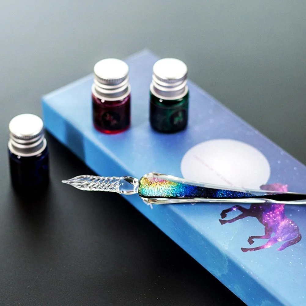 Majestic Crystal Glass Pen Handcrafted - Image 6