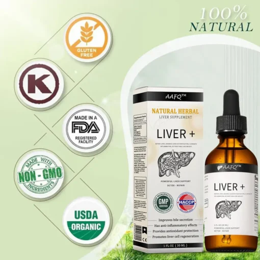 Natural Herbal Liver Supplement – Powerful Liver Support – Detox & Repair – Herbal Supplements - Image 5