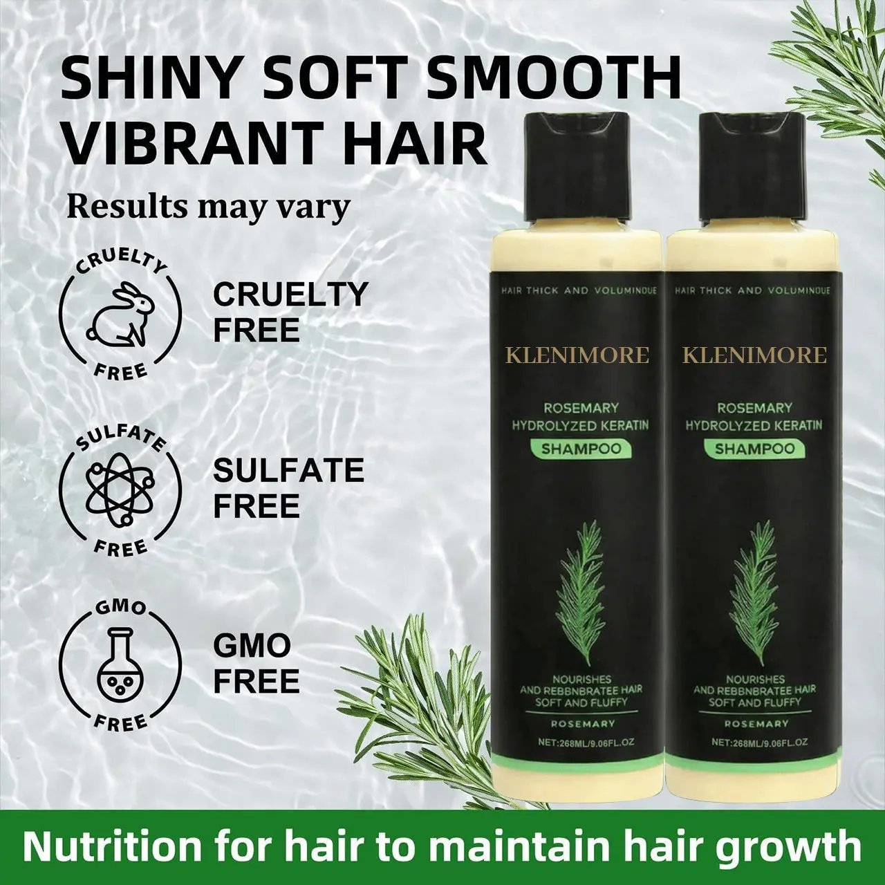 Rosemary Hydrolyzed Keratin Shampoo - Image 3