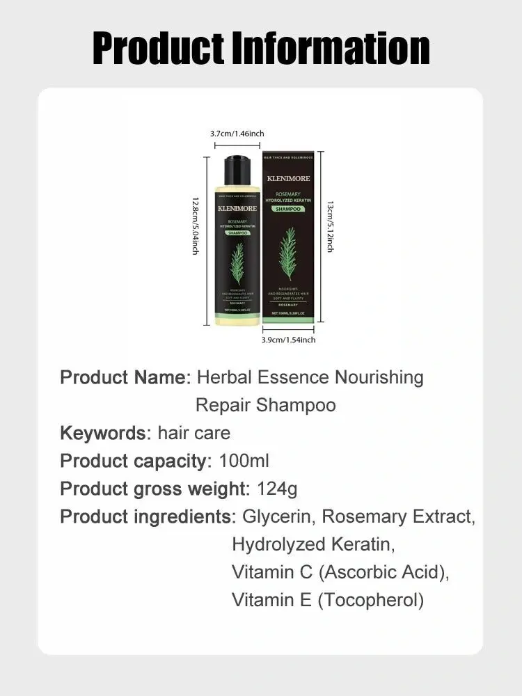 Rosemary Hydrolyzed Keratin Shampoo - Image 4