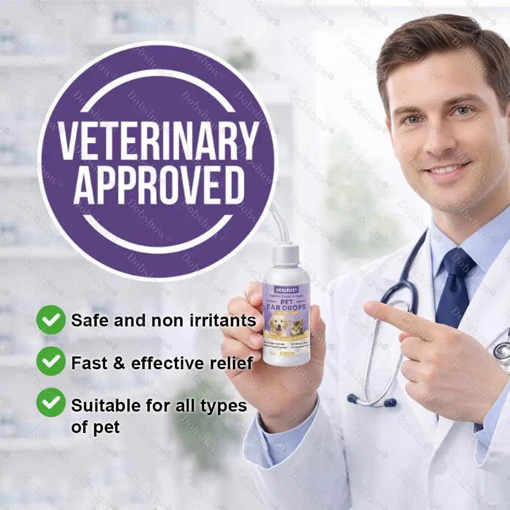 Gentle Clean & Calm Pet Ear Drops - Image 3