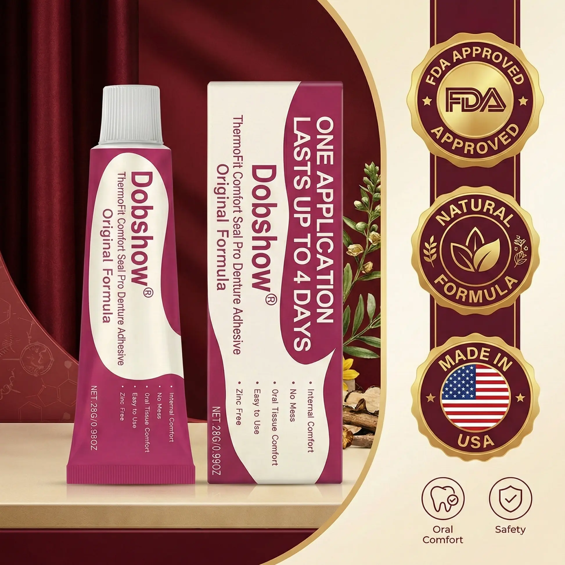 ThermoFit Comfort Seal Pro Denture Adhesive