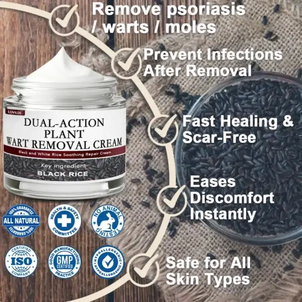 Black Rice Skin Repair Cream – Clinically Tested Wart & Skin Tag Remover - Image 3