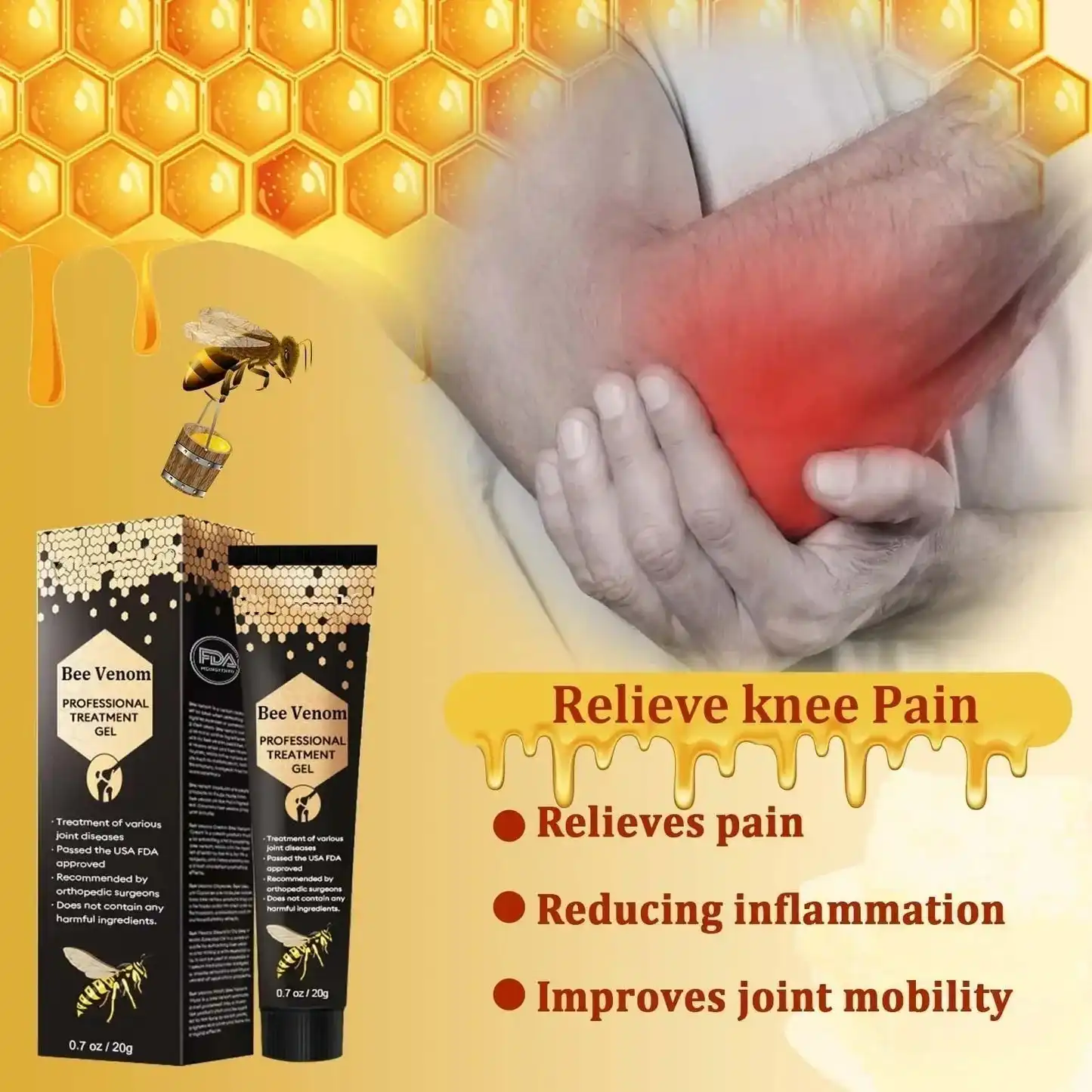 New Zealand Bee Venom Joint Relief Gel - Image 4