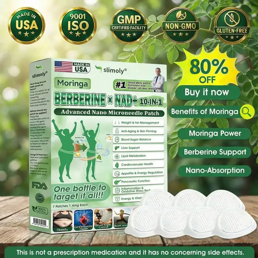 Official Store | Moringa · Berberine × NAD+ 10-in-1 Nano Microneedle Patch - Image 8