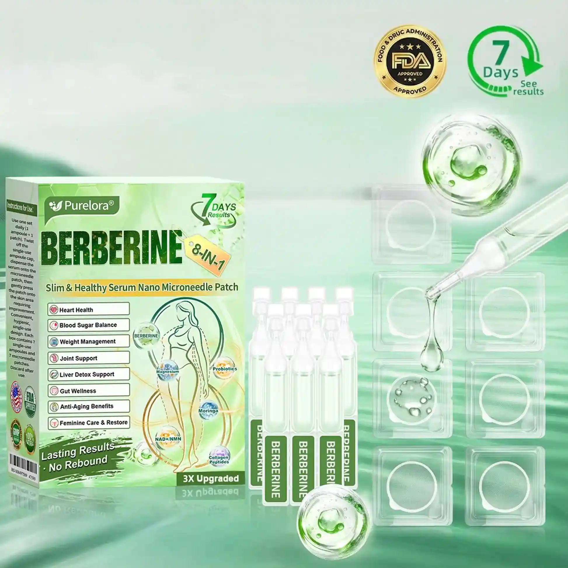 Berberine NAD 10-in-1 Nano Microneedle Patch - Image 2