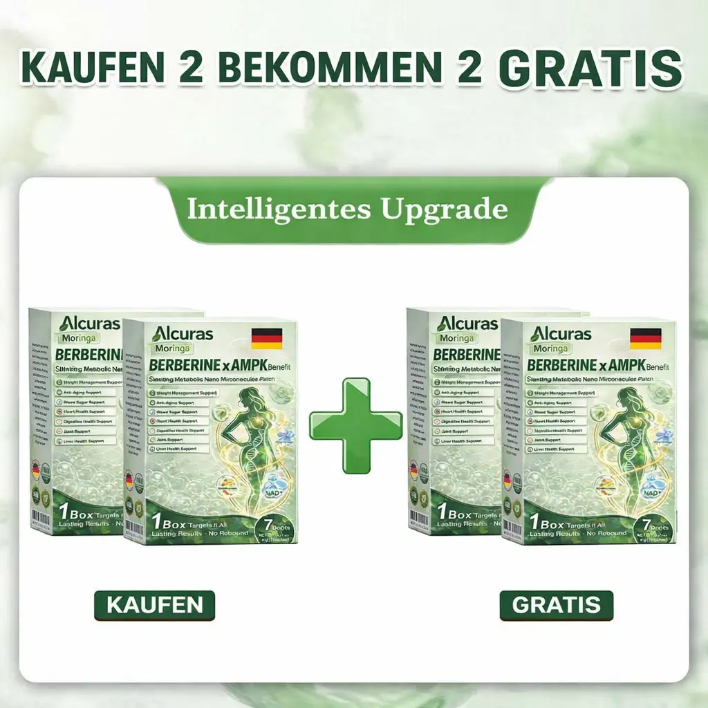 Alcuras Moringa × Berberin × AMPK 8-fach Slimming & Stoffwechsel-Nano-Mikronadel-Patch - Image 11