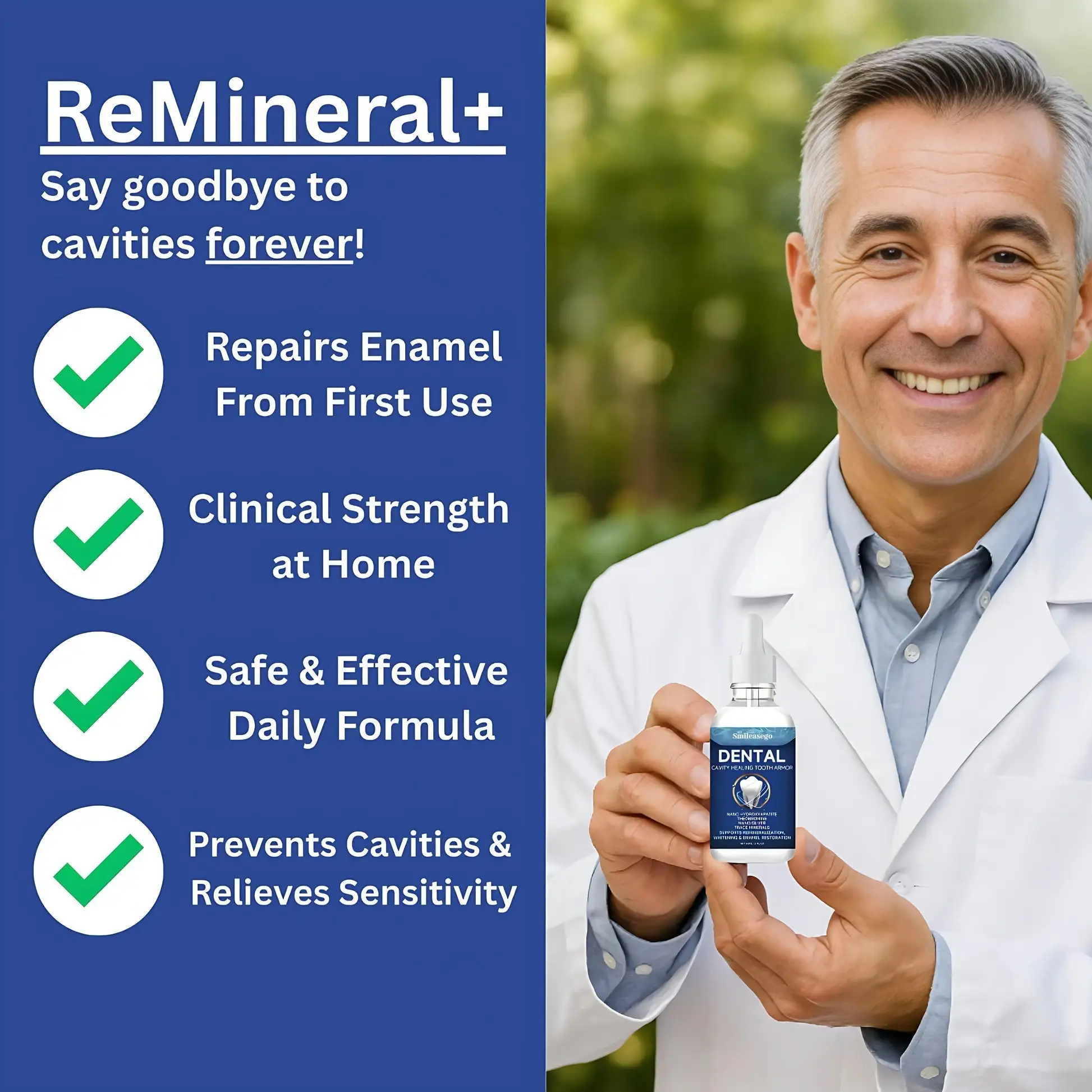 Smileasego Fluoride-Free Hydroxyapatite Tooth Armor Drops & Enamel Repair, Whitening - Image 5