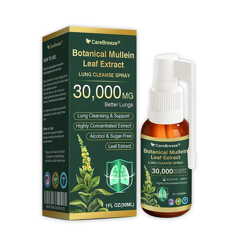 Botanical Mullein Leaf Extract Lung Cleanse Spray - Image 11
