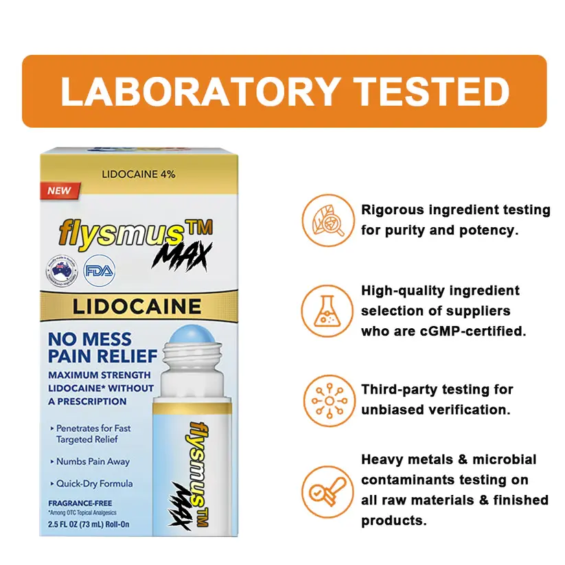 Lidocaine Fast-Acting Maximum Strength Pain Relief Liquid - Image 9
