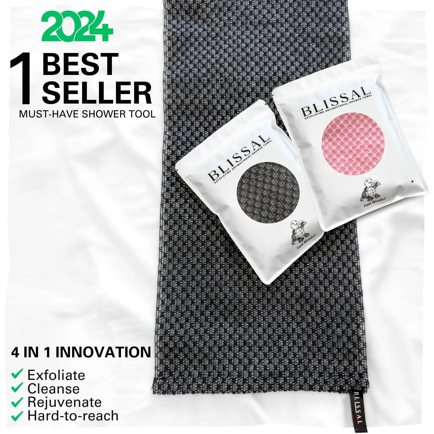 Exfoliating Antibacterial Shower Towel