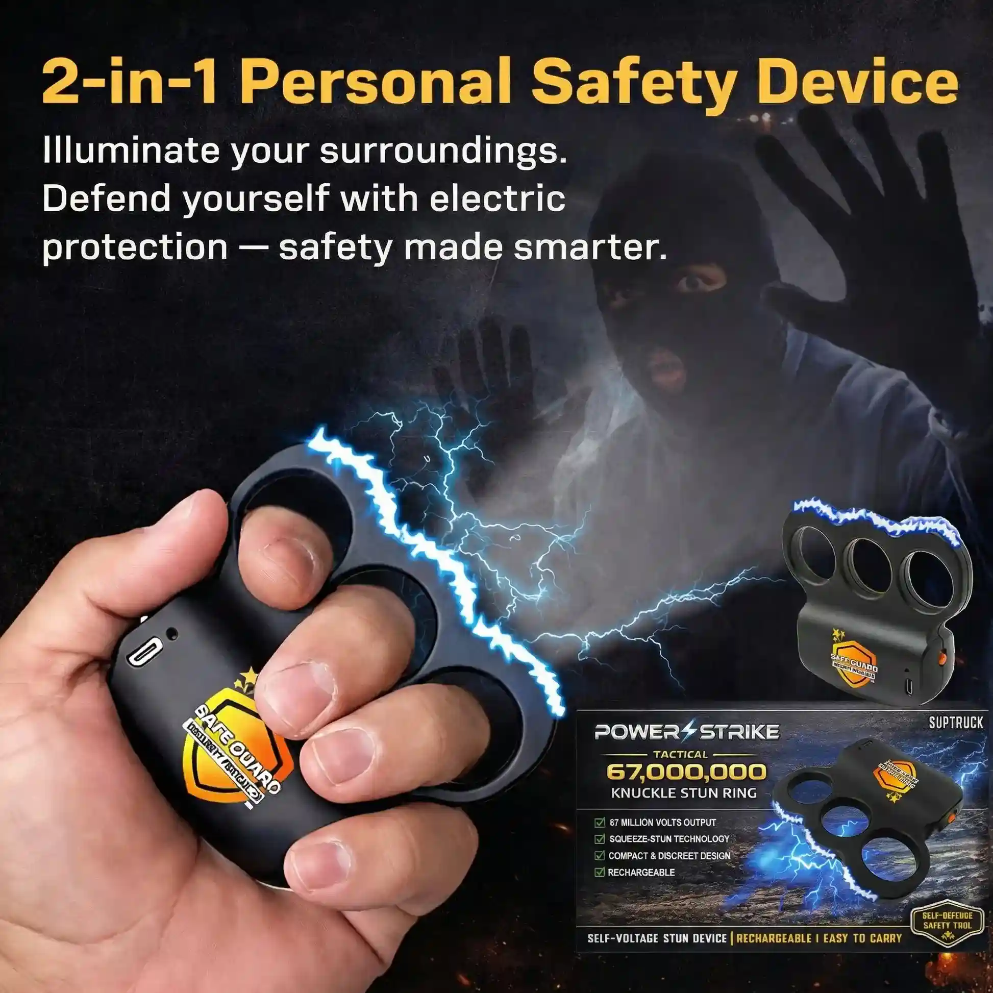 ️💥 2026 Hot Sale 70% OFF ️🔥 POWERSTRIKE Extreme 67,000,000 Knuckle Stun Ring ⚡ - Image 4