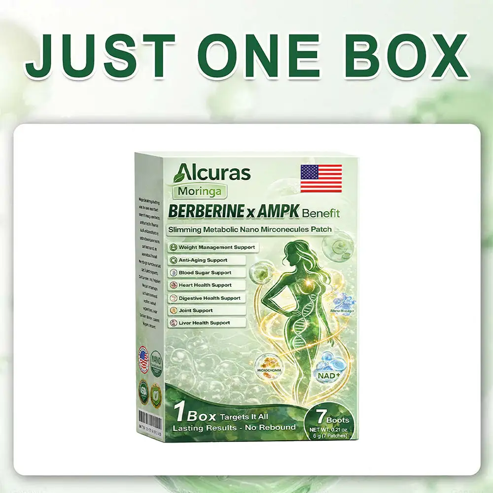 Plant-Based Moringa × Berberine × AMPK 8-Benefit Nano Microneedle Patch - Image 11