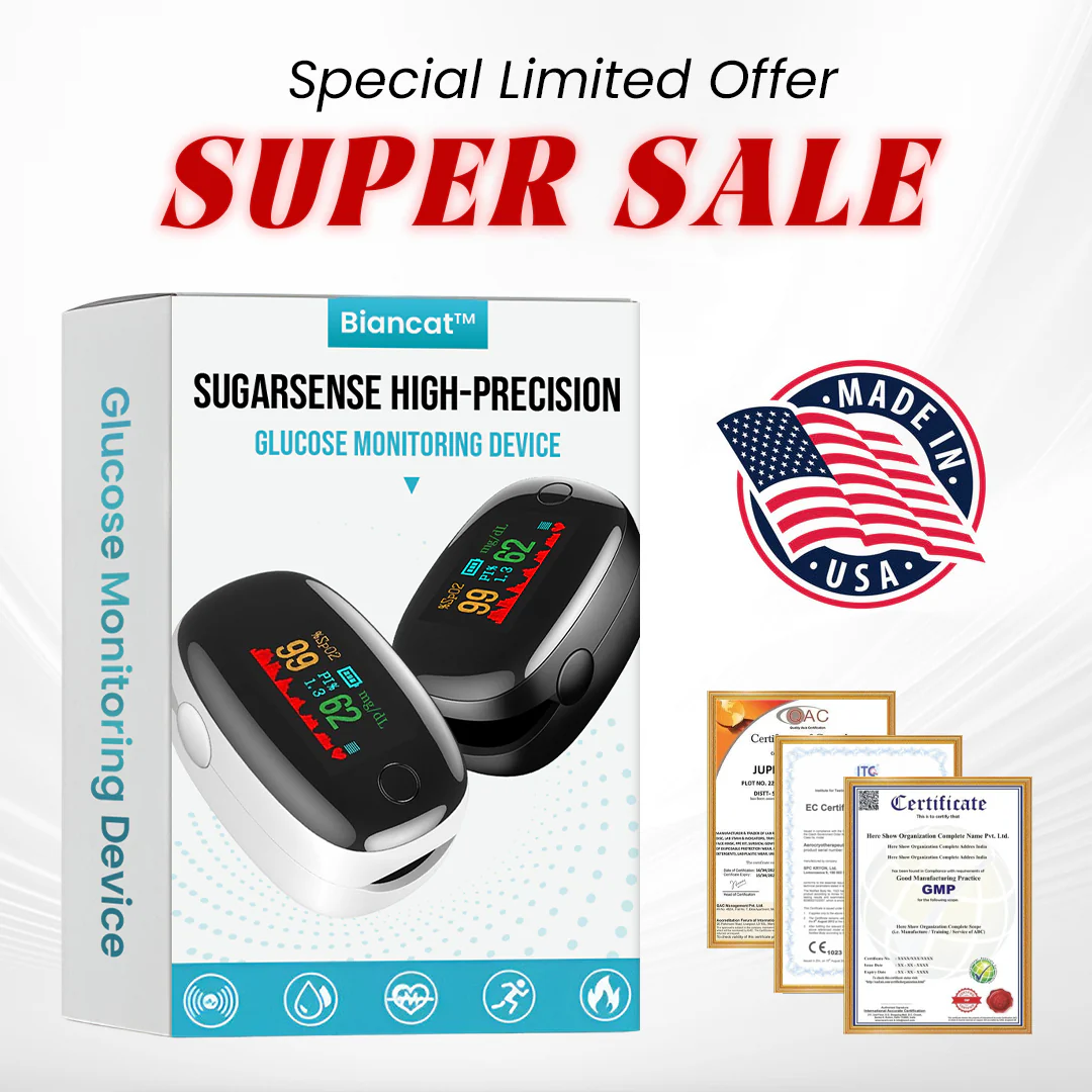 Winter Sale SugarSense High-Precision Glucose Monitoring Device