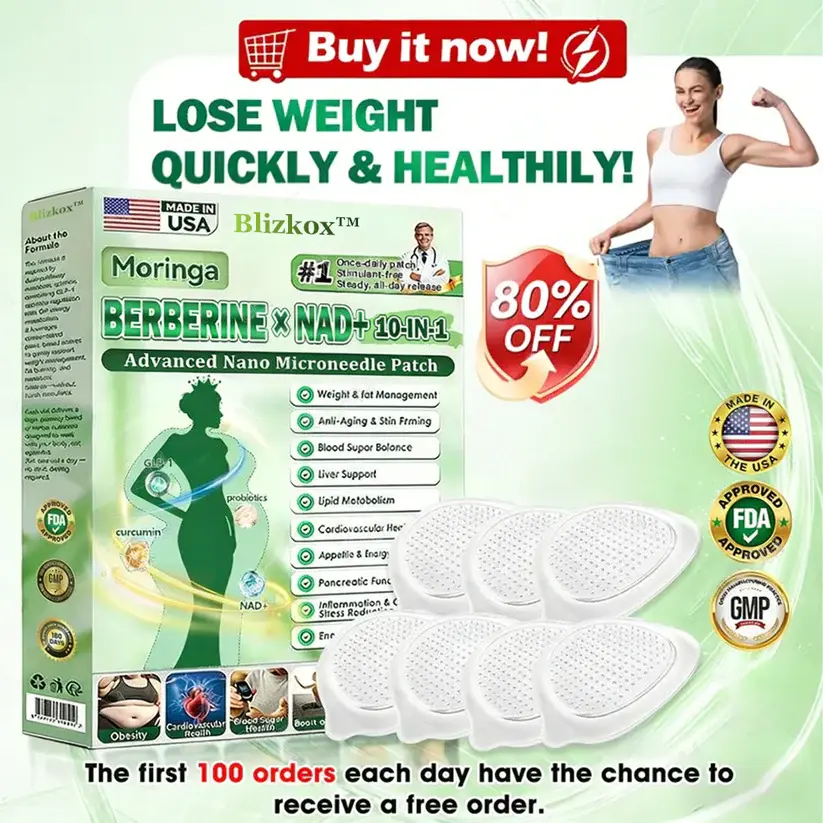 𝐎𝐟𝐟𝐢𝐜𝐢𝐚𝐥 𝐒𝐭𝐨𝐫𝐞 | Moringa·Berberine × NAD+ 10-in-1 Nano Microneedle Patch