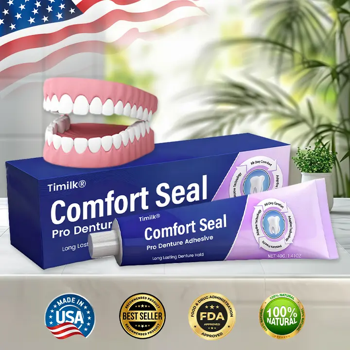 Comfort Seal Pro Denture Adhesive🦷💜FDA Certified