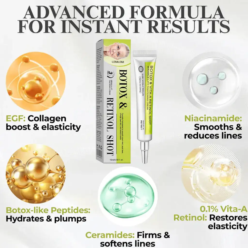 Advanced Peptide Botox-Style + Vita-A Retinol Lifting Renewal Cream - Image 4