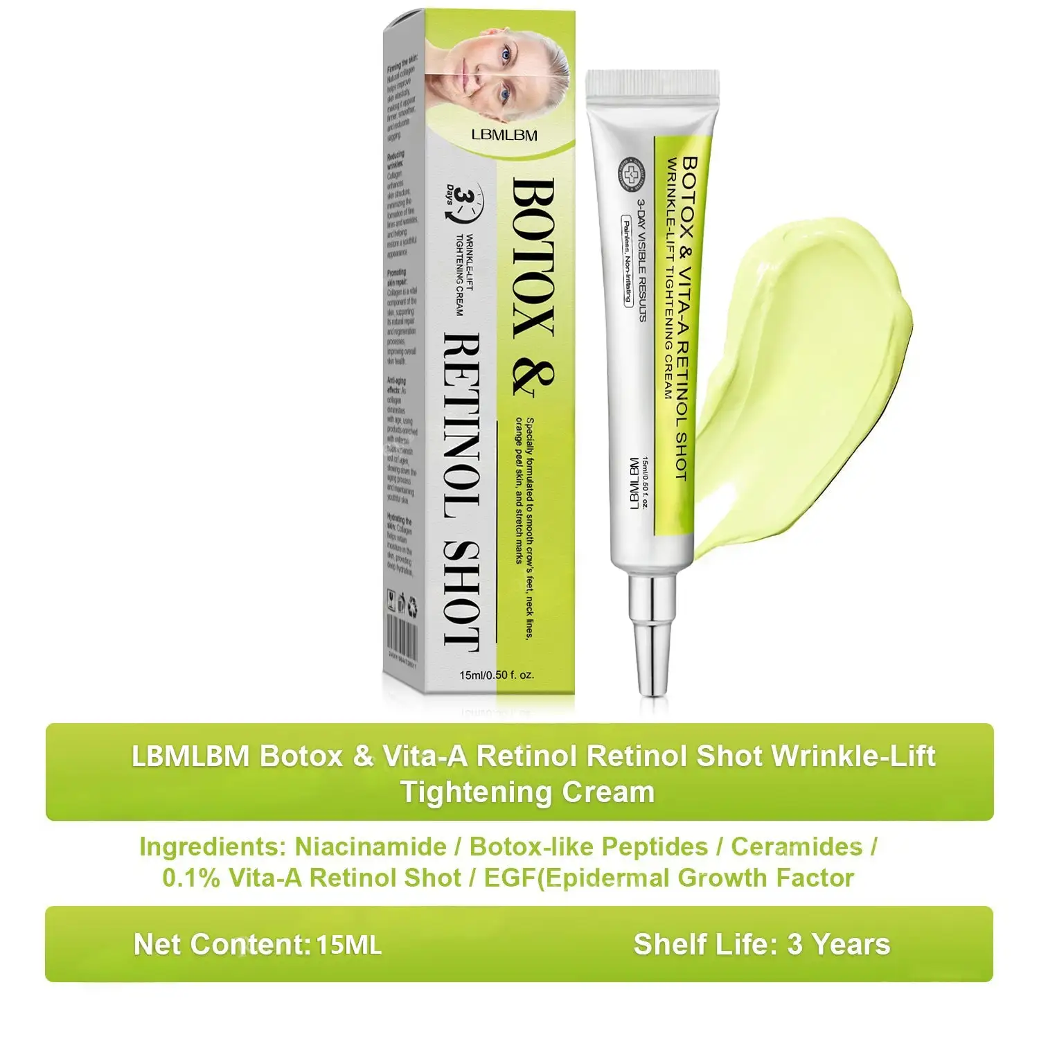 Advanced Peptide Botox-Style + Vita-A Retinol Lifting Renewal Cream