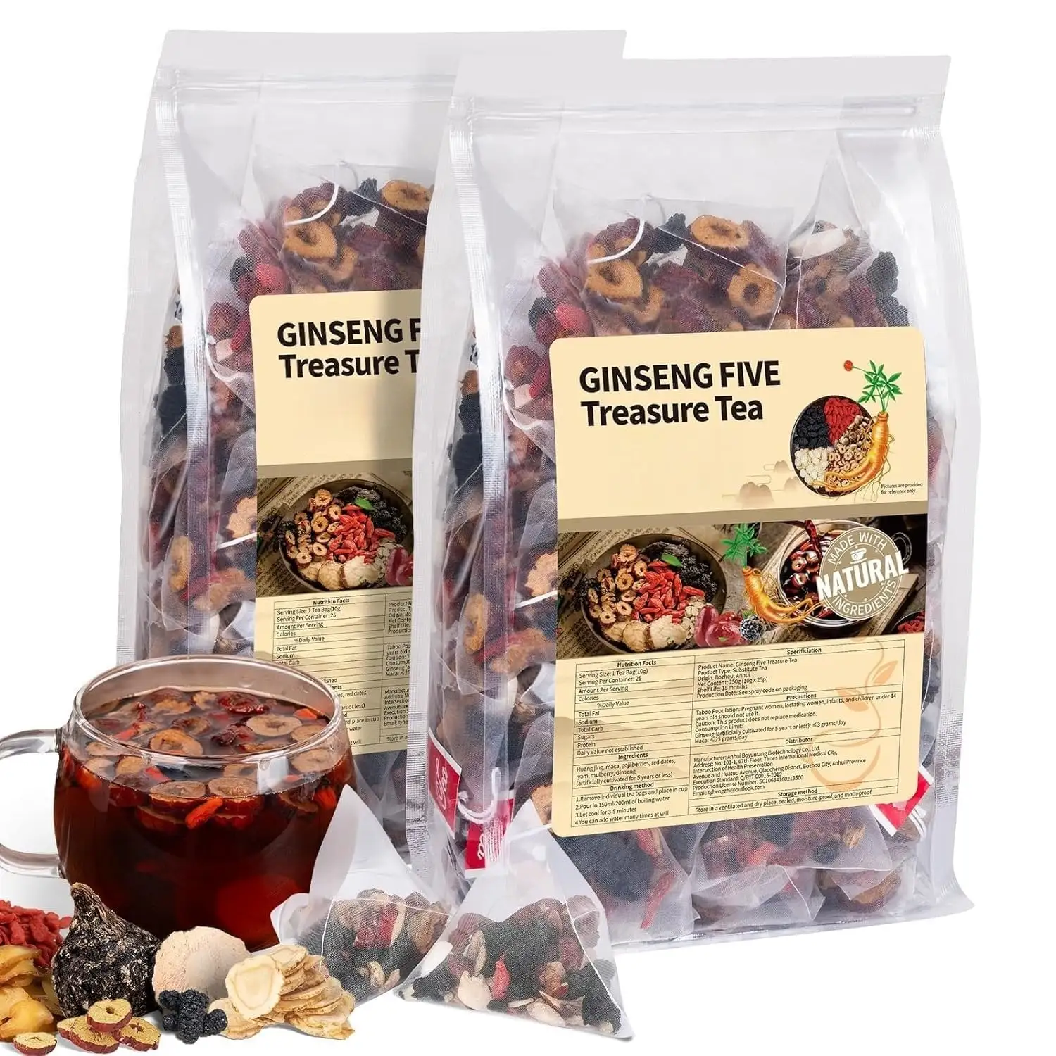 Ginseng & Mulberry Herbal Tea - Image 7