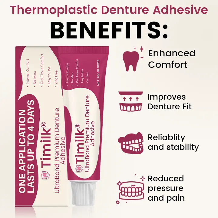 UltraBond Premium Denture Adhesive 🔥 FDA Certified (Clinically Proven 4-Day Hold for Secure, Comfortable & Zinc-Free Denture Fit) - Image 2