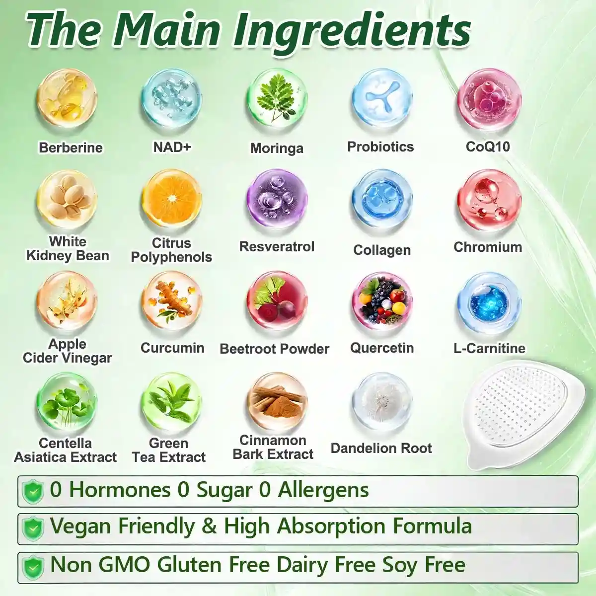 Moringa × Berberine × AMPK 8-Benefit Slimming & Metabolic Nano Microneedle Patch - Image 8
