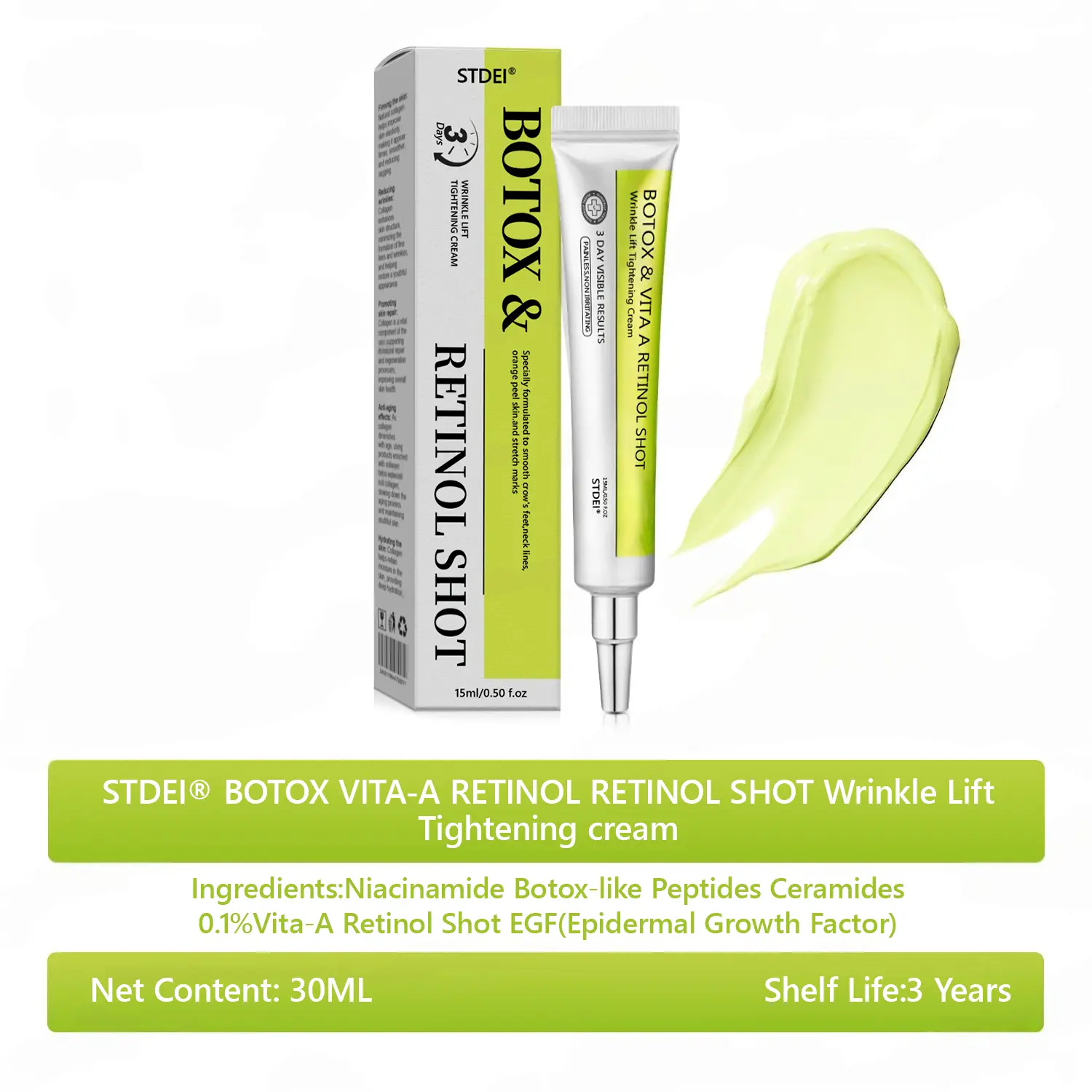 BOTOX & VITA A RETINOL SHOT Wrinkle Lift Tightening Cream - Image 68