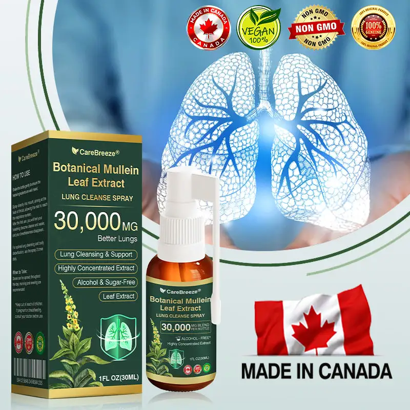 Botanical Mullein Leaf Extract Lung Cleanse Spray