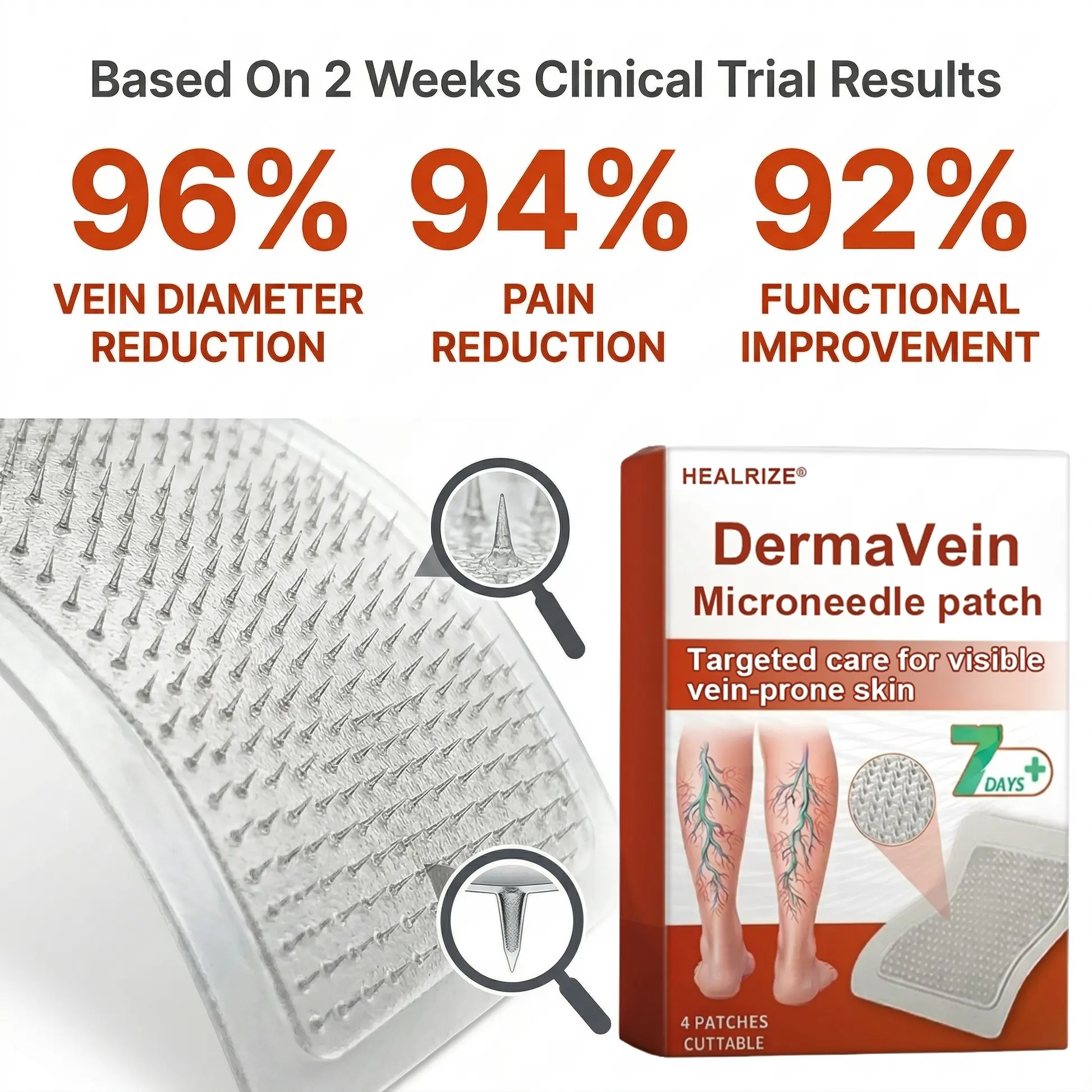 DermaVein Microneedle Patch-𝘝𝘪𝘴𝘪𝘣𝘭𝘦 𝘝𝘦𝘪𝘯 𝘙𝘦𝘥𝘶𝘤𝘵𝘪𝘰𝘯 𝘚𝘺𝘴𝘵𝘦𝘮 - Image 11