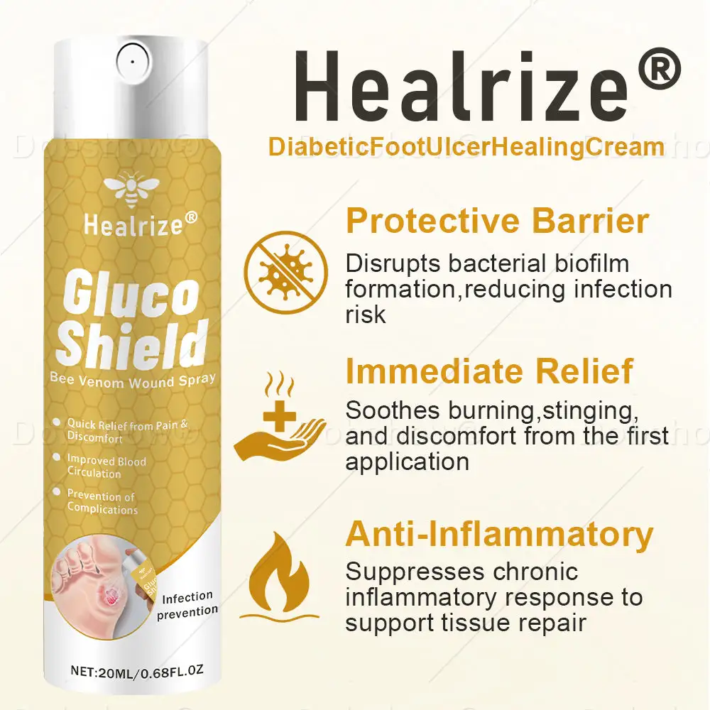 ✨𝗨𝗦 𝐎𝐟𝐟𝐢𝐜𝐢𝐚𝐥 𝐒𝐭𝐨𝐫𝐞 | GlucoShield Bee Venom Wound Spray - Image 3